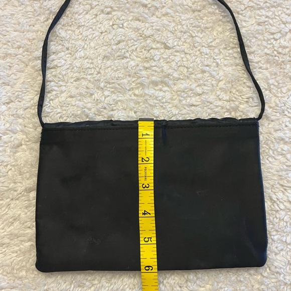 Black clutch/shoulder bag w/sparkle detail - Picture 6 of 7